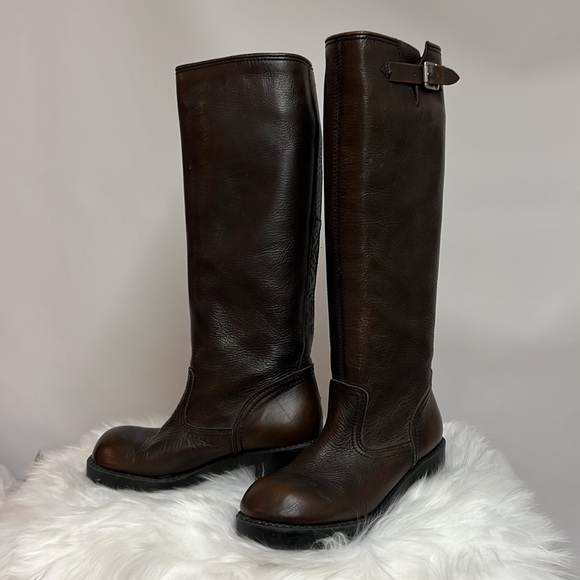Esprit | 90s Chunky Leather One High Riding Boots 6.5 - Picture 11 of 11
